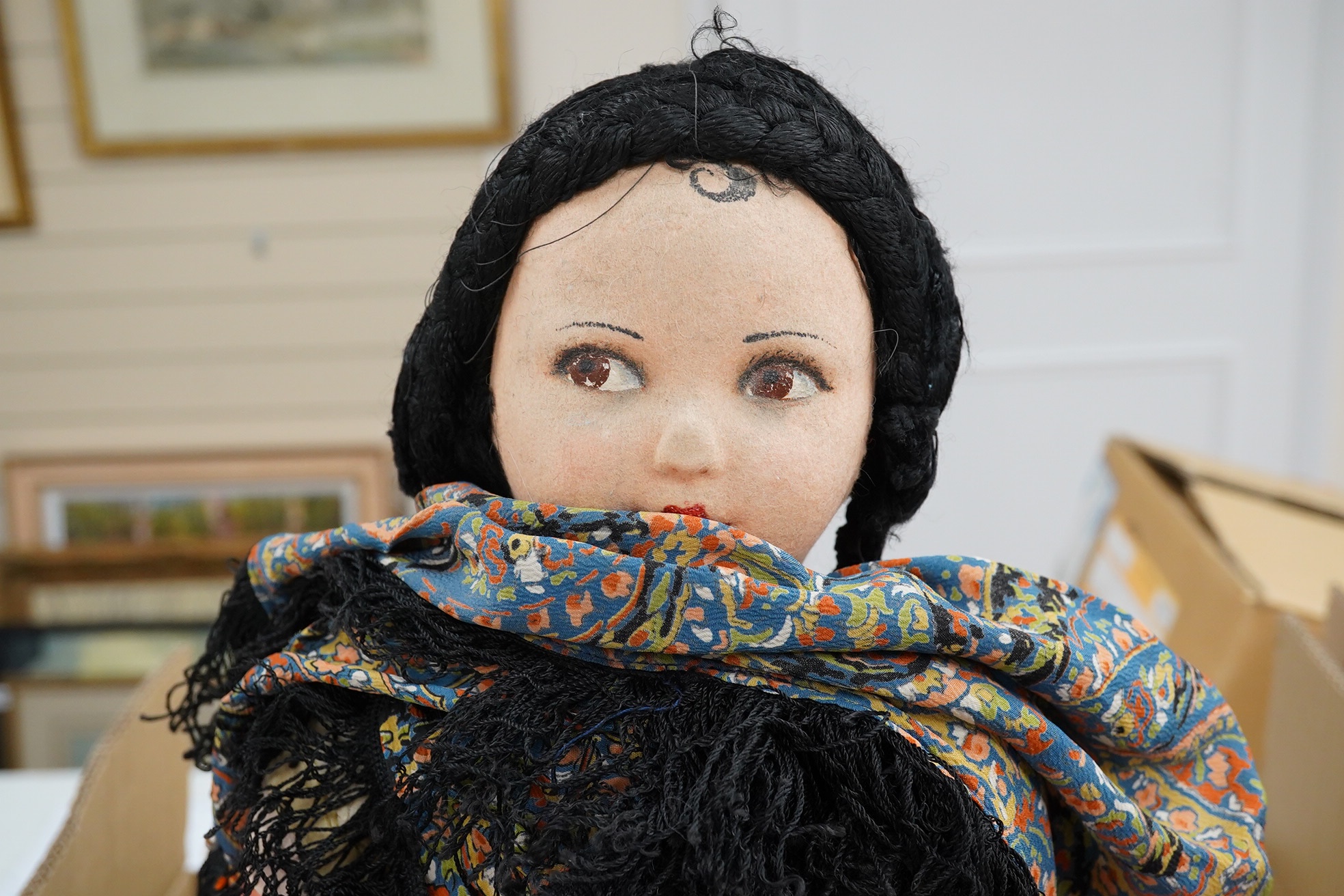 A Nora L Wellings large jointed doll with clothing, 65cm. Condition - fair to good.